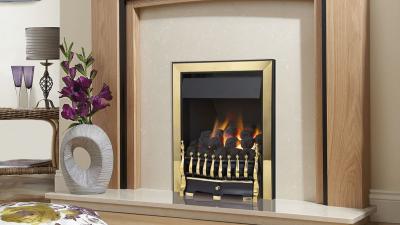 Global Fires Arana Plus Gas Fire Gold