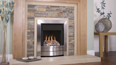 Global Fires Corda Plus Gas Fire - pebble