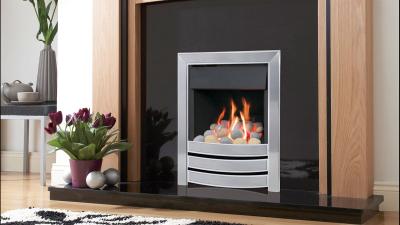 Global Fires Fantasy Plus Gas Fire - pebbles