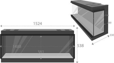 The Panoramic 1500 Media Wall Fire - Sizes