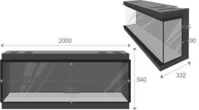 The Panoramic 2000 Media Wall Fire - Sizes