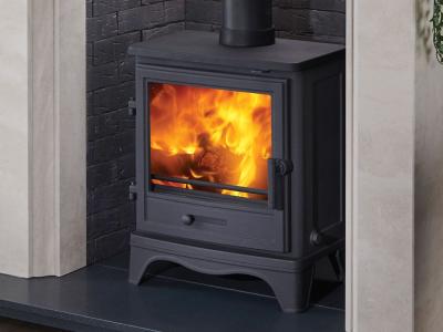 The Bassington Eco Skirted Stove - close