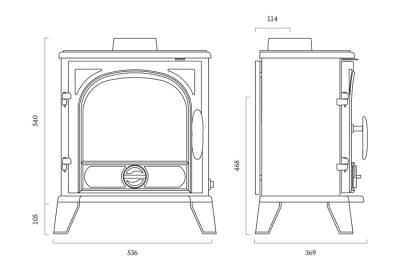 The Sigma Eco Stove - sizes