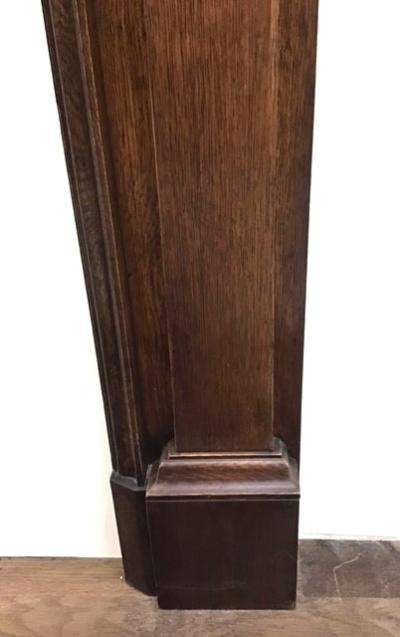 Original antique oak surround - leg foot