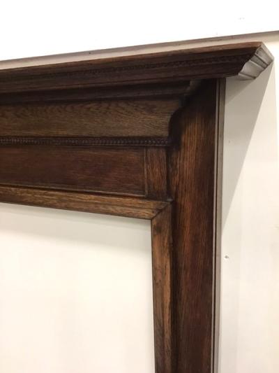 Original Antique Oak Surround - shelf corner